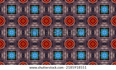 Kaleidoscope effect background with many colors