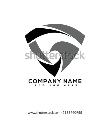Letter G Eagle Logo design template