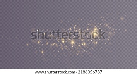 golden light png. Bokeh light lights effect background. Christmas glowing dust background Christmas glowing light bokeh confetti and glitter texture overlay for your design.
 Royalty-Free Stock Photo #2186056737