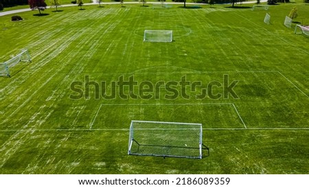 A view of the green bay wisconsin park and its soccer field