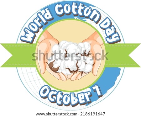 World Cotton Day Banner Template illustration
