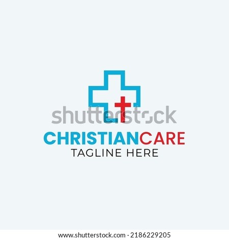 Christian Care Logo - Christ Cross and Medical Plus