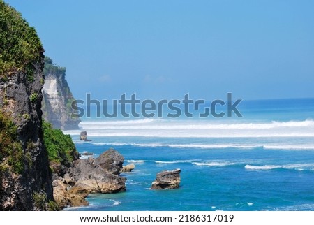 The beauty of Suluban Beach Bali, one of the best beaches in Bali with the charm of coral cliffs and big waves suitable for surfing.