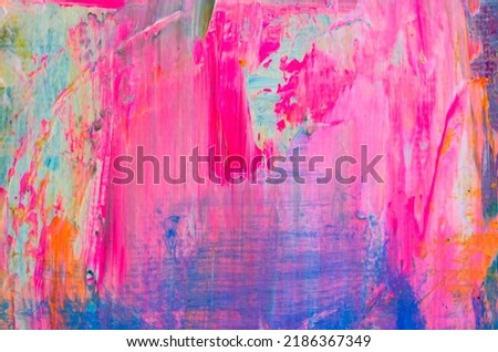 Macro of Multi Colored Paint Abstract Horizontal Royalty-Free Stock Photo #2186367349