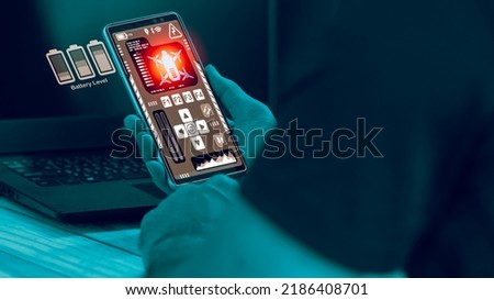 a businessman holding a touch screen tablet concept of drone technology Virtualization graphics of the drone control interface. with on the laptop background and copy space