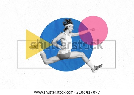 Photo cartoon comics sketch picture of funky purposeful guy running speed fast isolated drawing background