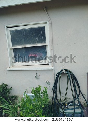 Forgotten garage window in time