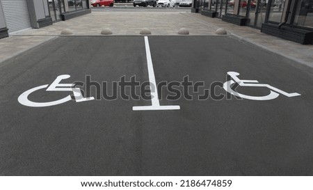 Designation of parking spaces for disabled people
