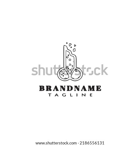 dog biscuit logo cartoon icon design template black modern isolated vector illustration