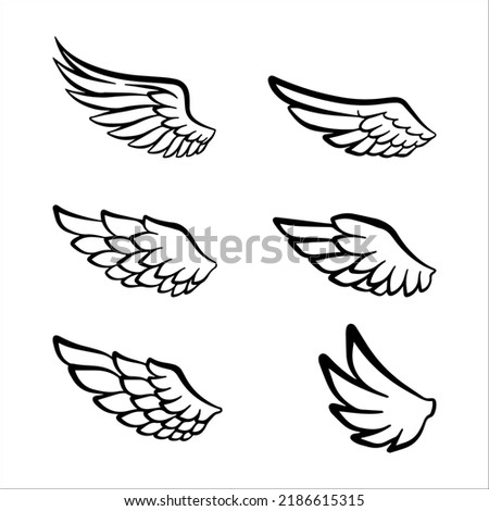Collection of Wing Animal Illustrations