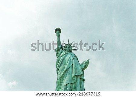 portrait of Statue of Liberty, New York