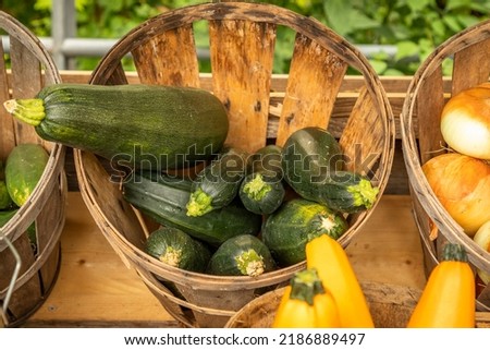 Local Farm Stand in New Jersey Selling Fresh Produce Royalty-Free Stock Photo #2186889497