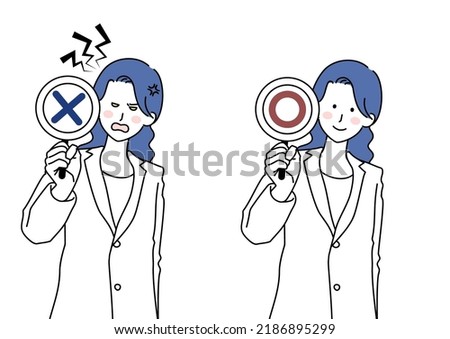 Clip art set of doctor serving plate of circle and buts