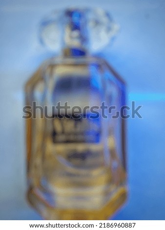 Defocused abstract background of perfumes bottle . luxury. 