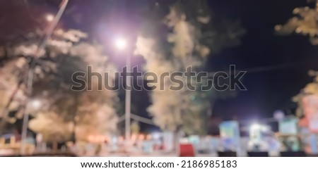 defocused abstract background of tree at night