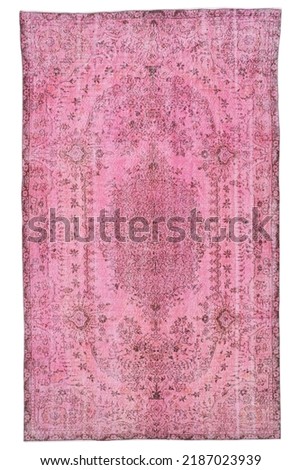vintage carpets painted on a white background