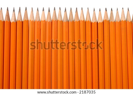 Orange pencils