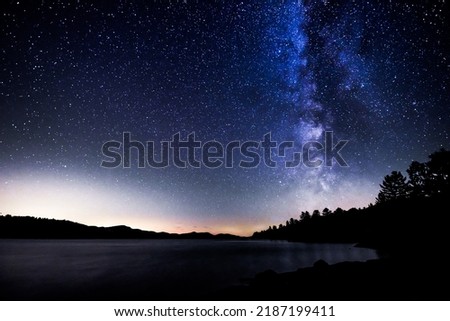The Milky Way in the sky over Indian Lake