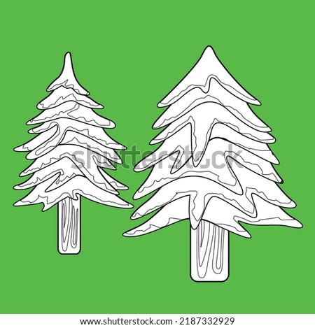 Camping Tree Theme Digital Stamp
