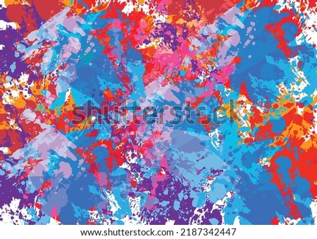 Abstract vector splatter paint color background design. Paint splashes background. illustration vector design.