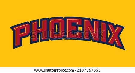 T-shirt stamp logo, Arizona Sport wear lettering Phoenix tee print, athletic apparel design shirt graphic print