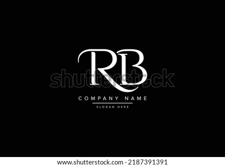 Abstract Letters RB Logo Monogram. Vector design
