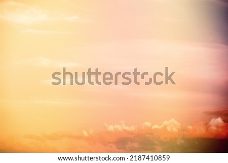Sky landscape with clouds pastel colors 
