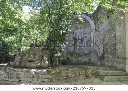 Sacred Grove aka Park of the Monsters built circa 16th century in Bomarzo, Italy