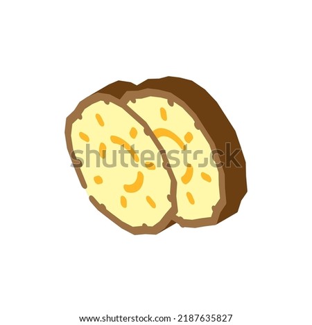 slices cut pineapple isometric icon vector. slices cut pineapple sign. isolated symbol illustration