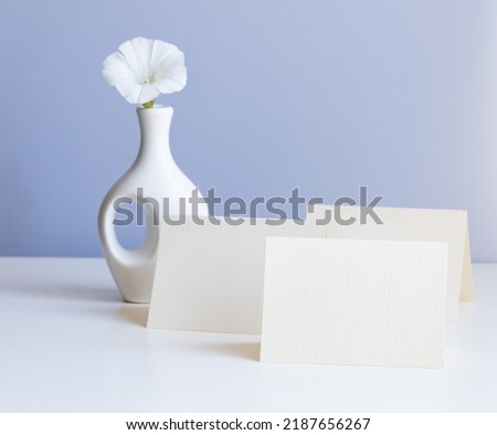 white cards mock up with space for your text