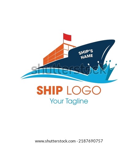 Boat logo, ship logo nautical sailboat icon vector design