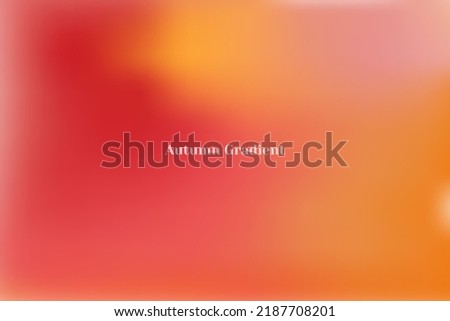 Autumn gradient red orange abstract background , Warm earth tone gradient blur colorful fluid gradient abstract design wallpaper presentation template Royalty-Free Stock Photo #2187708201