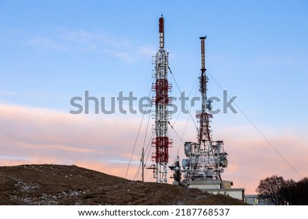 Telecommunication, Television and Military Antennas on the Top of a Mountain - Mount Nanos Slovenia