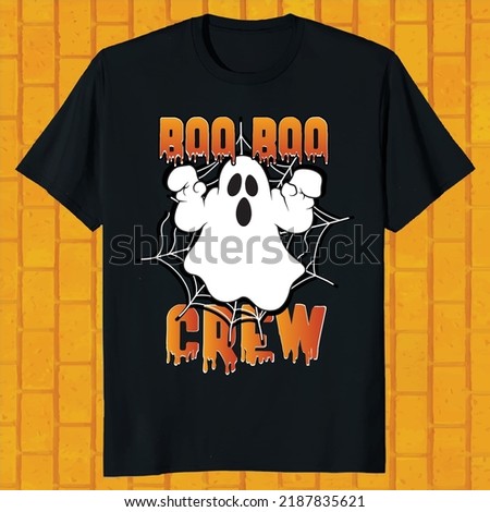 boo boo crew hello ween t-shirt design