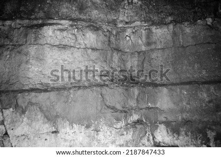 Karst cave wall natural background and texture for design