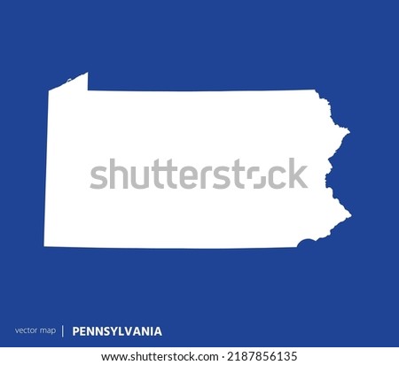 U.S states map. State of Pennsylvania vector map. you can use it for any needs.	
