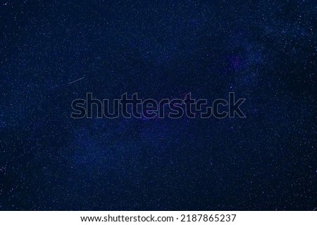 starry sky with stars, the Milky Way and the galaxy at night on a dark blue background