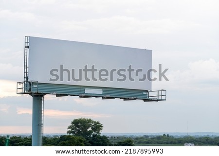 Large Blank Billboard on New Jersey