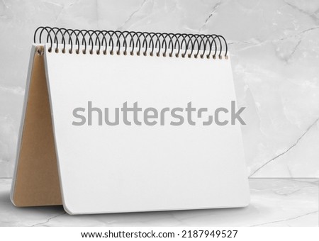 tear-off calendar sheet, empty and blank