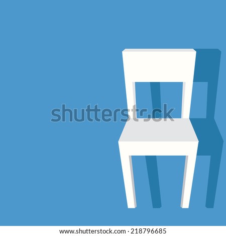 White Chair Vector illustration