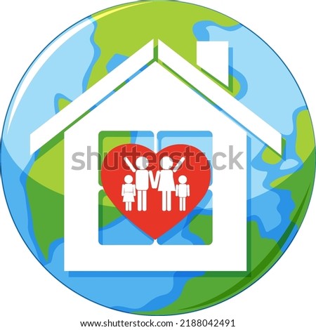Family member symbol vector illustration