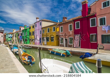  Burano island in Venice, Italy