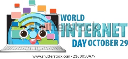 World Internet Day Banner Design illustration