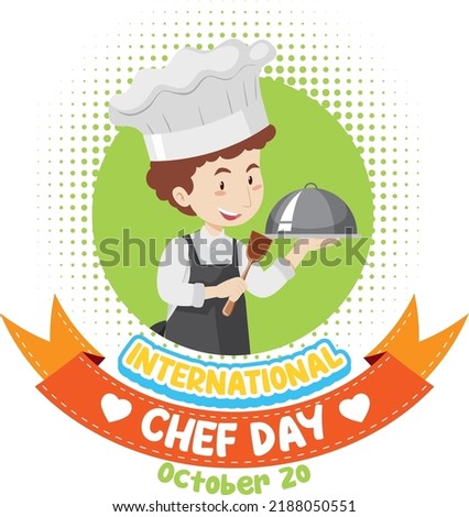 International Chef Day Poster Design illustration