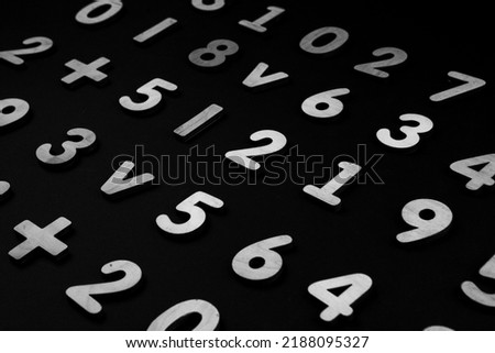 Colorful wooden colorful numbers background. Seamless pattern with numbers. Finance concept. 