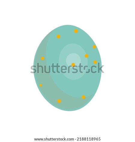 Vector clipart with easter egg. Easter egg illustration.