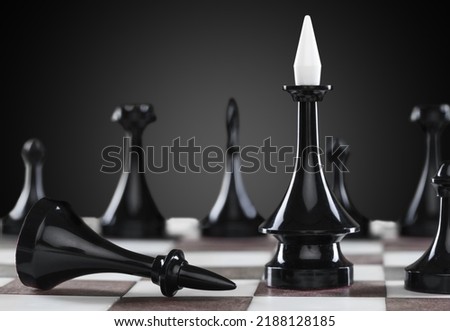 Chess.The concept of revolution, the fall of the dictatorial regime as a result of a coup, uprising, rebellion, coup d'etat Royalty-Free Stock Photo #2188128185