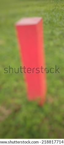 Blurring focus wood background pink paint garden fence boundary sign