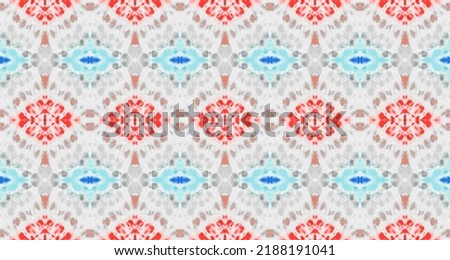 Abstract Watercolour Repeat Pattern. Seamless Stripe Ikat Brush. Blue Color Bohemian Pattern. Pink Color Bohemian Pattern. Ethnic Bohemian Batik. Grey Color Geometric Brush. Abstract Dyed Wave.