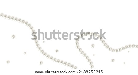 Pearls. Beads. Jewelry. Beautiful vector background. Royalty-Free Stock Photo #2188255215
